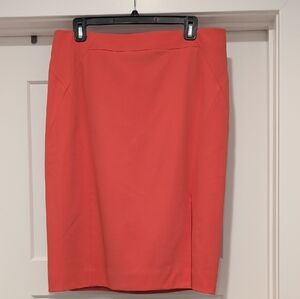 Classiques Entier Bold Coral Pencil Skirt